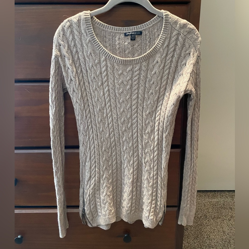 Tan knit sweater